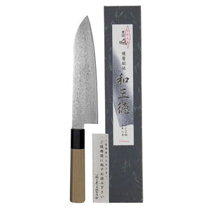 Mujun Santoku Damascus Mes - 18cm