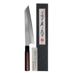 Mujun Santoku Mes voor Sushi Dubbelzijdig Geslepen VG-10 Staal - 21cm